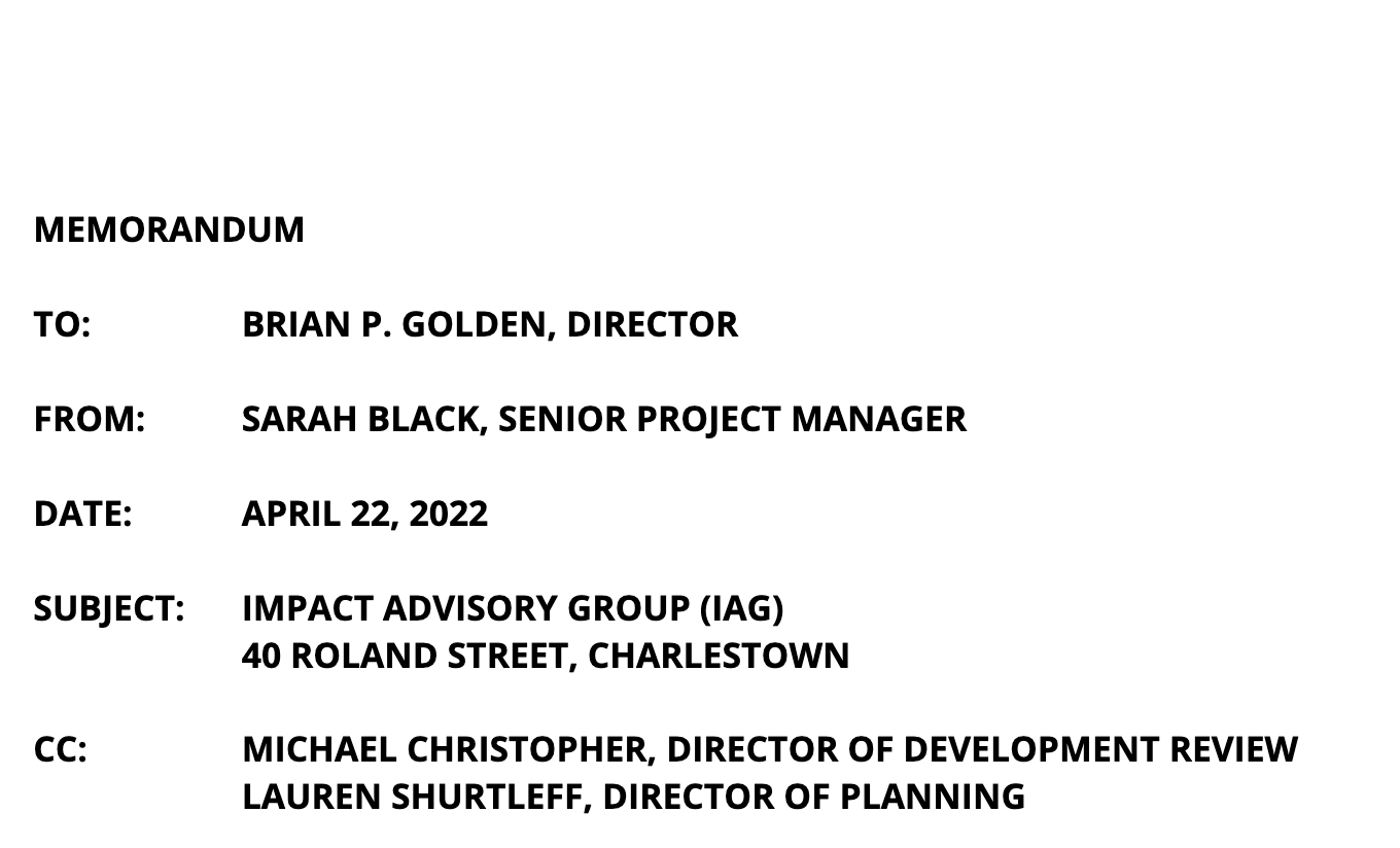 IMPACT ADVISORY GROUP (IAG) Transparency